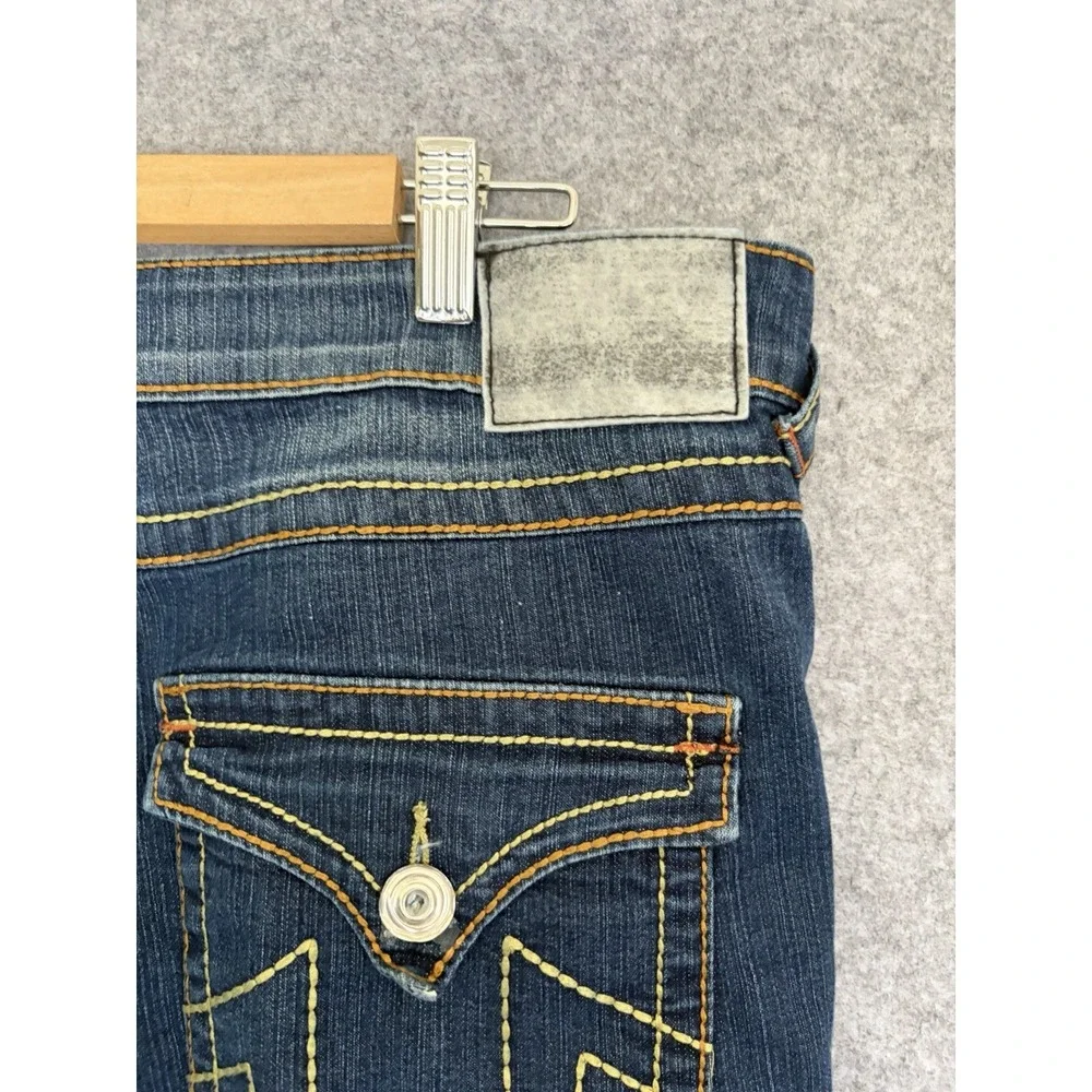 True Religion Jeans Men's 36x31 Dark Wash Denim Classic Relaxed Straight USA Y2K